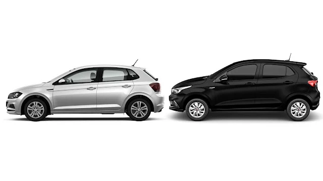 Fiat Argo 1.0 x Volkswagen Polo 1.0 - comparativo