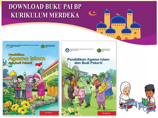 download buku modul ajar pai bp kelas 1 dan 4 kurikulum merdeka