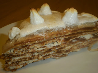 Mil hojas o Rogel de dulce de leche