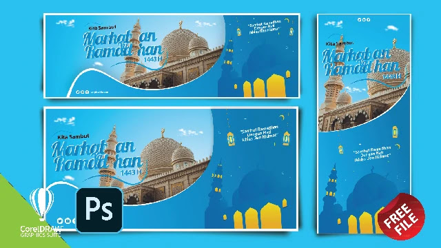 Download Banner Ramadhan CDR CorelDraw 2022 Terbaru Gratis