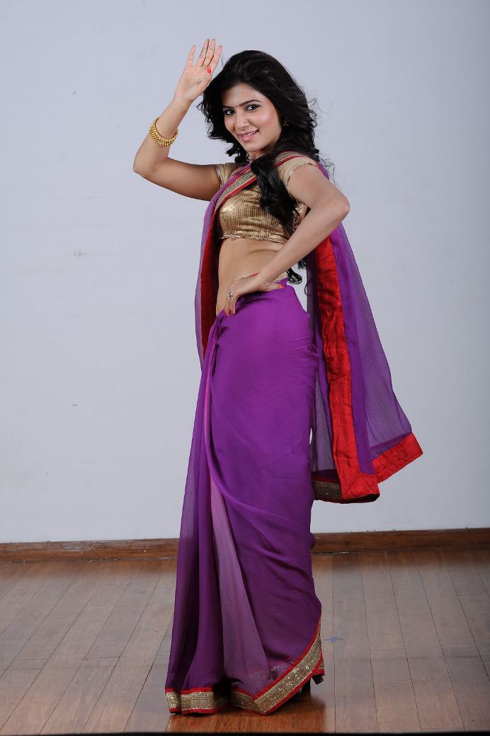 Samantha Navel Show In Saree | Tollywoodtv