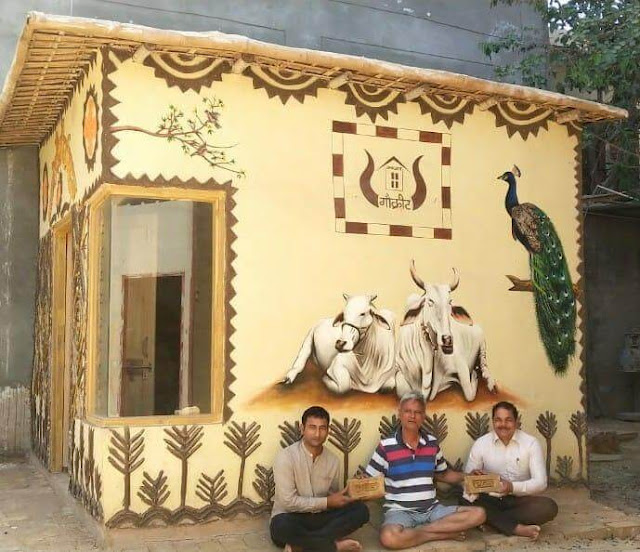 This professor built a unique house from cow dung