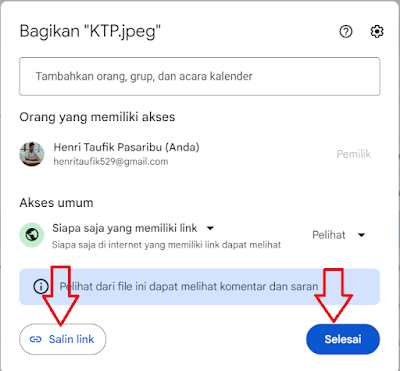 Cara Membuat Link Google Drive Agar Bisa Diakses Semua Orang