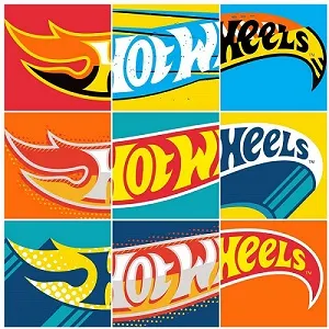 gambar latar belakang dan logo Hot Wheels