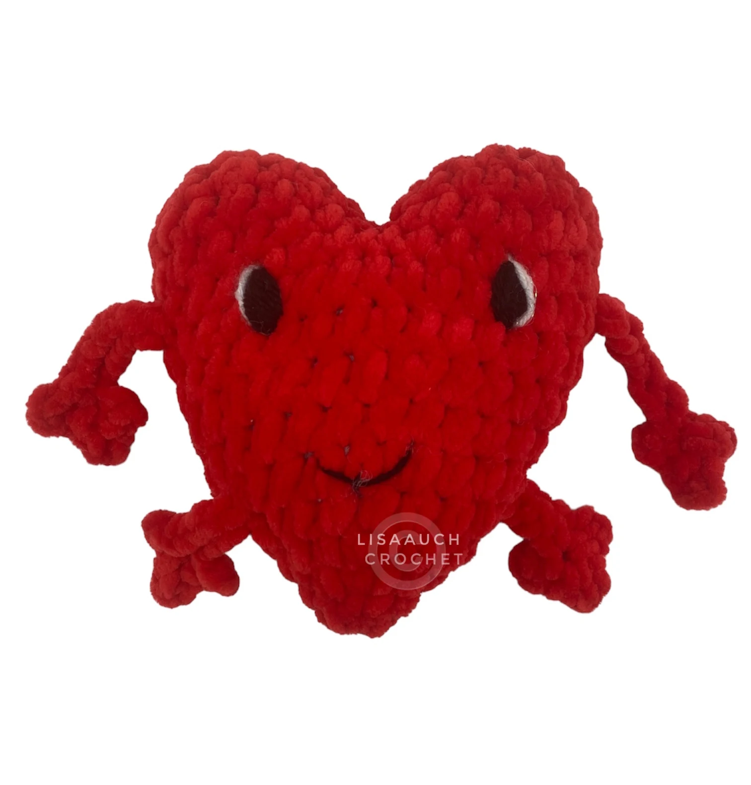 emotional support crochet heart amigurumi heart crochet pattern FREE