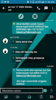 Testimoni Sales CUG Telkomsel 13 Desember 2017