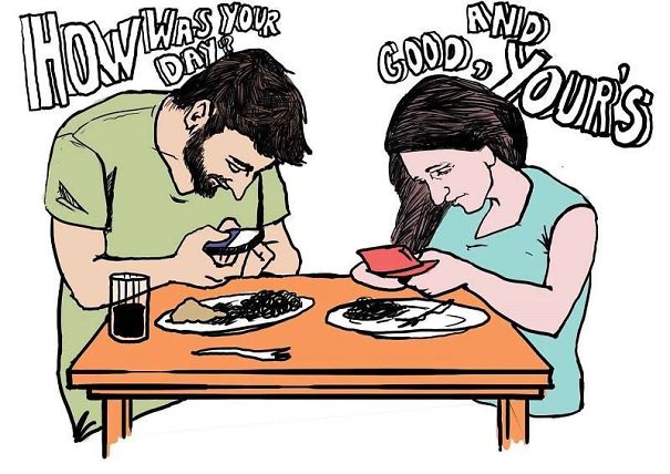 These 30+ Cartoons Illustrate How Smartphones Are The Death Of Conversation