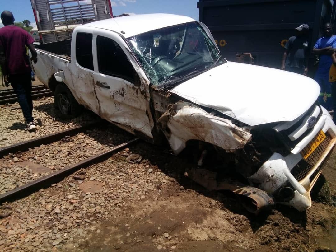 Bindura Ford Ranger Accident With a train