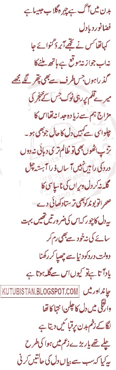 Sample/contents Chaand aur Main Pdf Urdu book by Ahmed Faraz