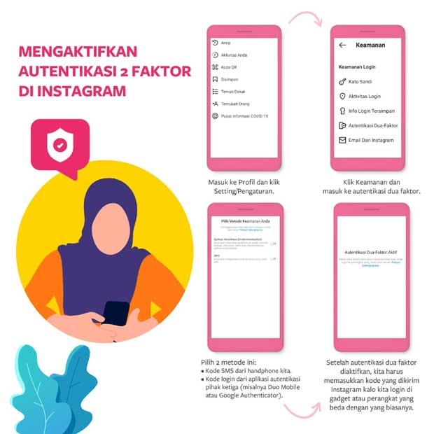 autentifikasi dua langkah di instagram