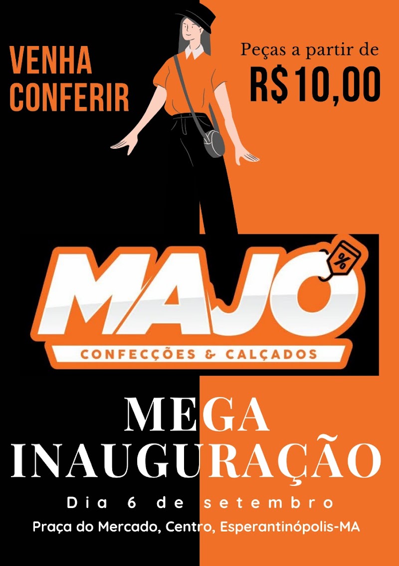 Mega inauguração da loja MAJÓ confecções e calçados ocorrerá nesta segunda em Esperantinópolis-MA