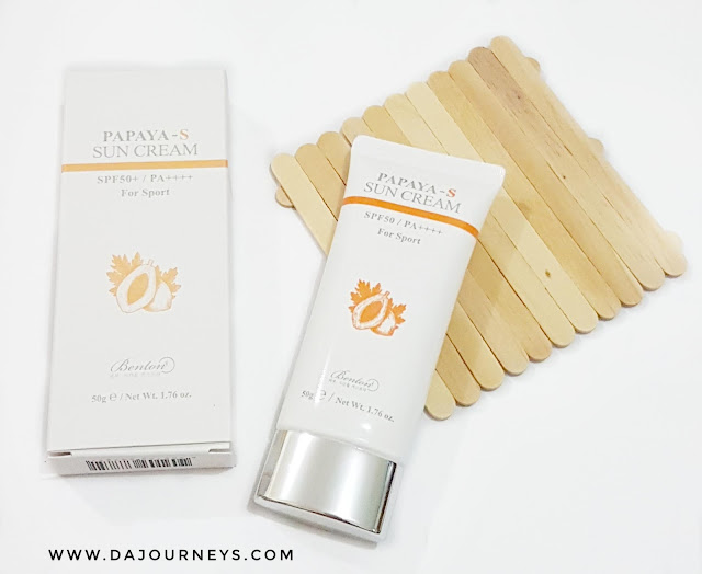 Review Benton Papaya-S Sun Cream 