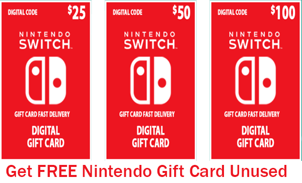 Nintendo Switch FREE Digital Gift Card Codes Generator