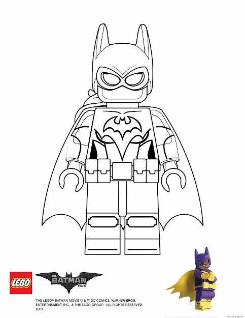 Batgirl Lego Batman Movie Printable Coloring Pages Book 