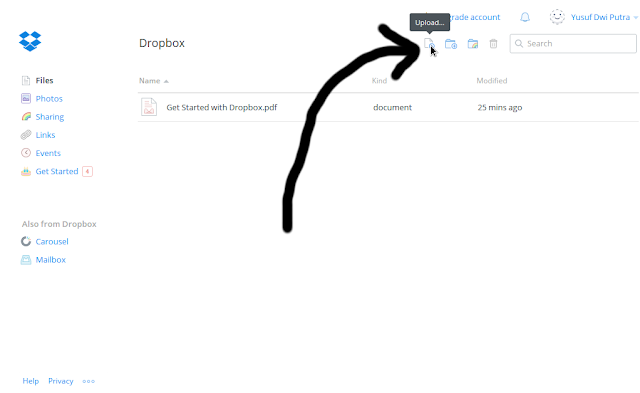 Cara aman upload dan share file atau dokumen penting di Dropbox