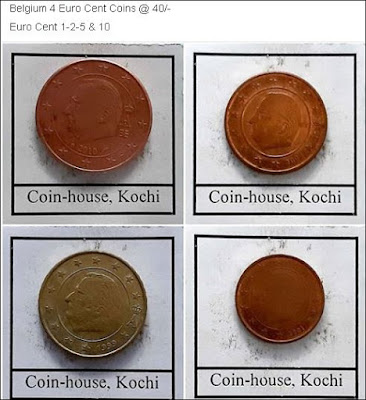 Belgium 4 Euro Cent Coins @ 40/-