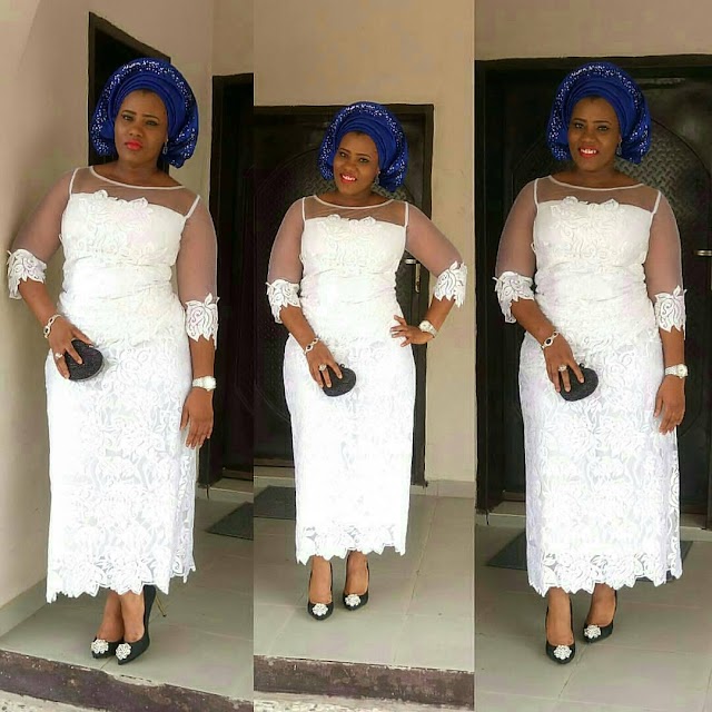 Creative Aso Ebi Gown Style For Ladies