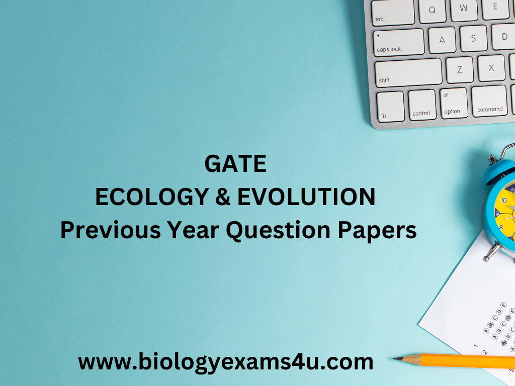 GATE 2020 Ecology and Evolution Question Paper with Answer Key