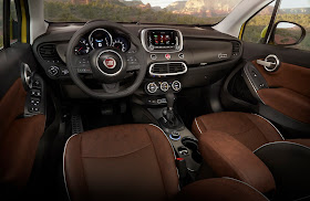 Interior view of 2017 Fiat 500X Trekking