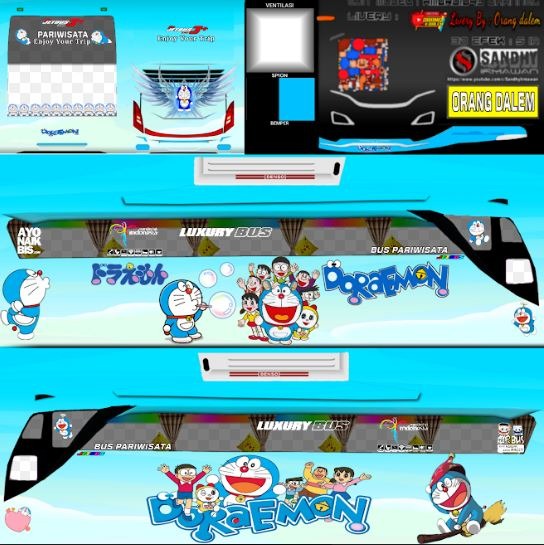 Livery Bussid Doraemon Keren