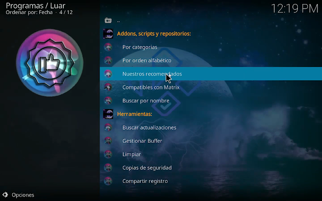 Instalar addon MediaExplorer en Kodi