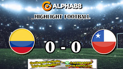 ALPHA88 ไฮไลท์ฟุตบอลโคปาอเมริกา โคลัมเบีย 0-0 ชิลี 