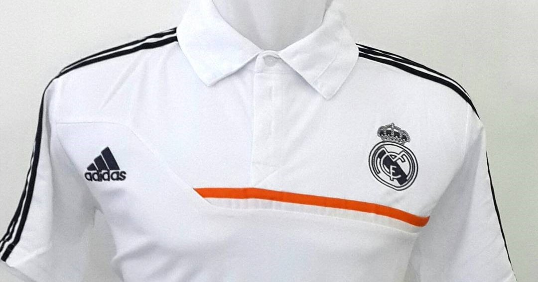 Jual baju  polo Real  Madrid  warna putih terbaru Adidas 