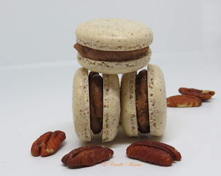 Macarons cacahuète, noisette, noix de pécan et noix de coco