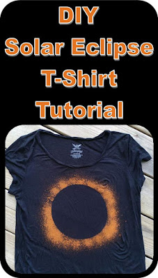 DIY solar eclipse t-shirt tutorial