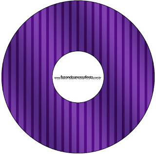 Purple with Arabesques and Stripes: Free Printable  Candy Bar Labels.