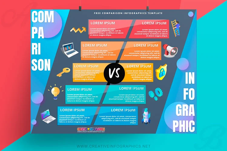 Creative Comparison Infographics PowerPoint Template