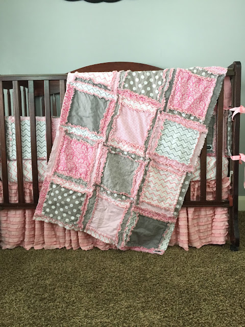 Pastel Baby Girl Crib Bedding