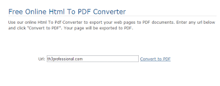 Free Online Html To PDF Converter