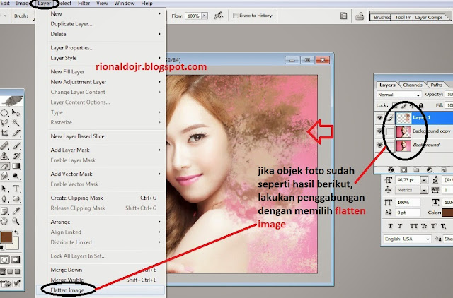 cara membuat efek dispersi menggunakan adobe photoshop