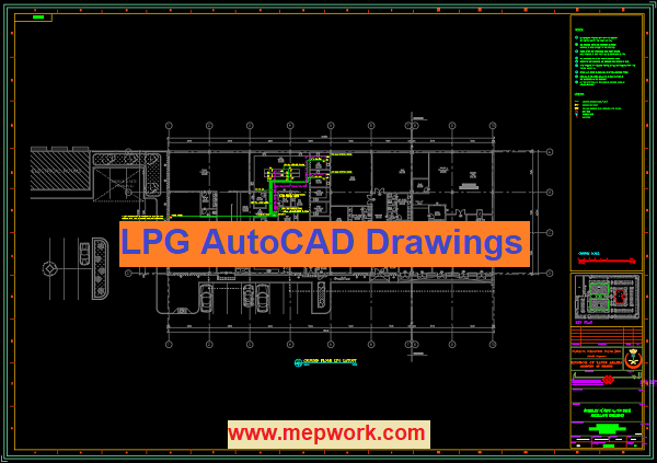 LPG AutoCAD Drawings for Hospital Project - Free dwg