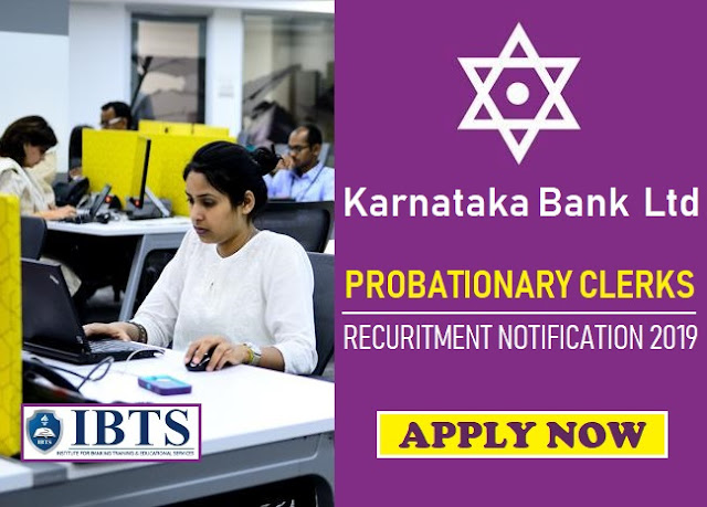 Karnataka Bank Clerk Recruitment 2019 Notification Out