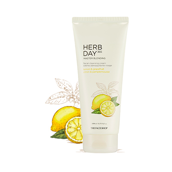 Kem Tẩy Trang HERB DAY 365 MASTER BLENDING FACIAL CLEANSING CREAM LEMON & GRAPEFRUIT 170ml