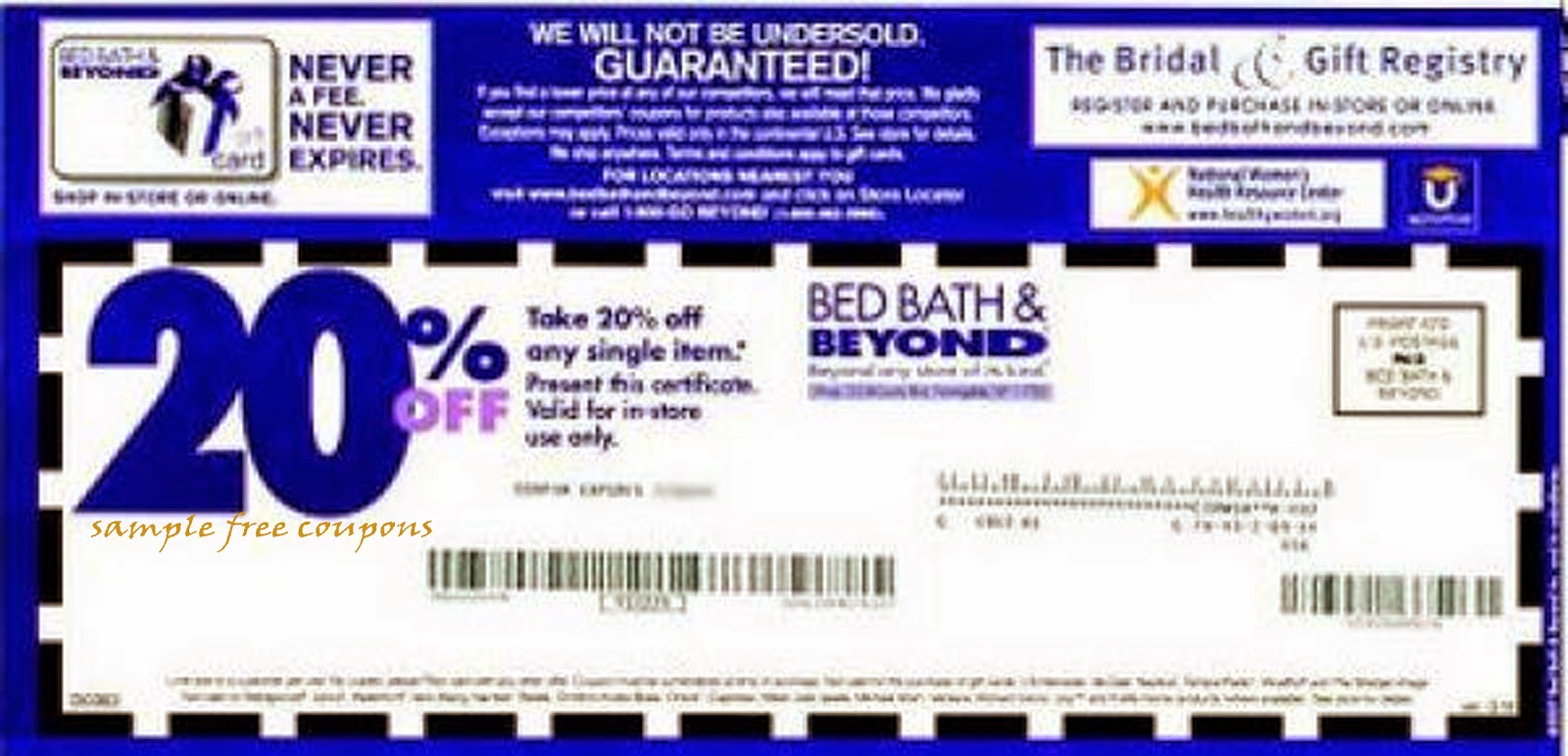 bed bath and beyond coupons september 2014 bed bath beyond 20 % off in ...