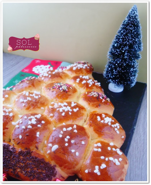 Sapin de Noël brioché - Brioche em forma de arvore de Natal