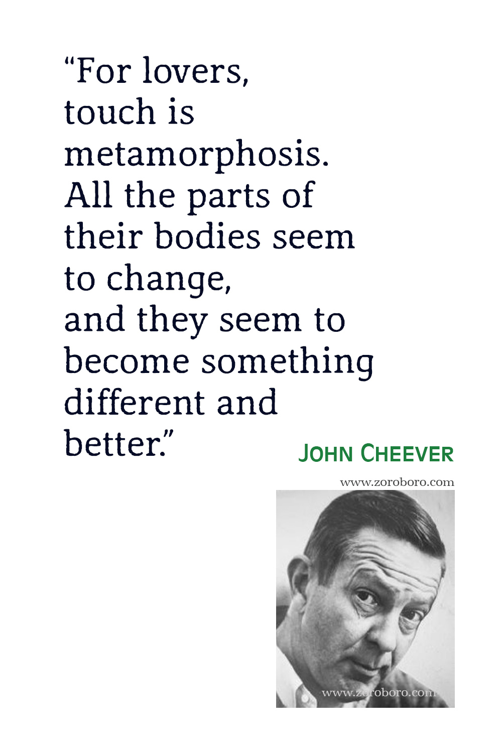 John Cheever Quotes, John Cheever The Stories of John Cheever, John Cheever The Swimmer, John Cheever Short Stories, John Cheever.