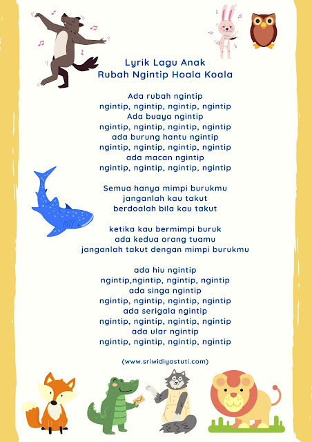 Lagu anak rubah ngintip hoala koala