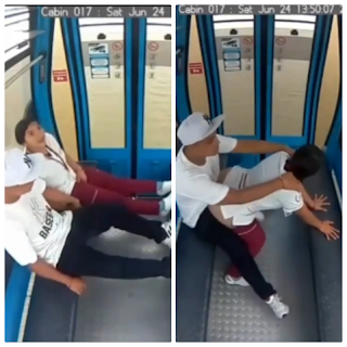 VIDEO: Couple Wanted By The Police For Being Intimate In A Cable Car