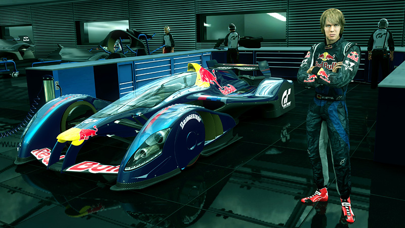 Red Bull X1 with Sebastien Vettel