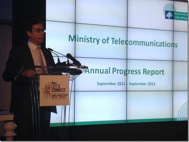 Minister Nicolas Sehnaoui Annual Progress