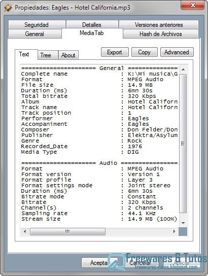 MediaTab : un logiciel pratique pour obtenir des informations détaillées sur les fichiers multimédia