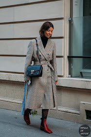 25 Street Style-Worthy Plaid Coats – Winter Outfit Idea from Annina Mislin in a Belted Coat