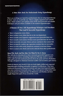 Gerald F. Kein - Hypnosis and Hypnotherapy Back Cover