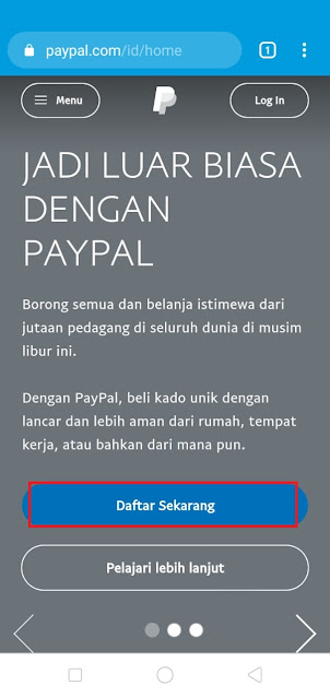 Cara Daftar Akun Paypal