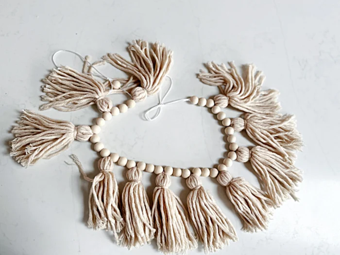 bead and tassel garland