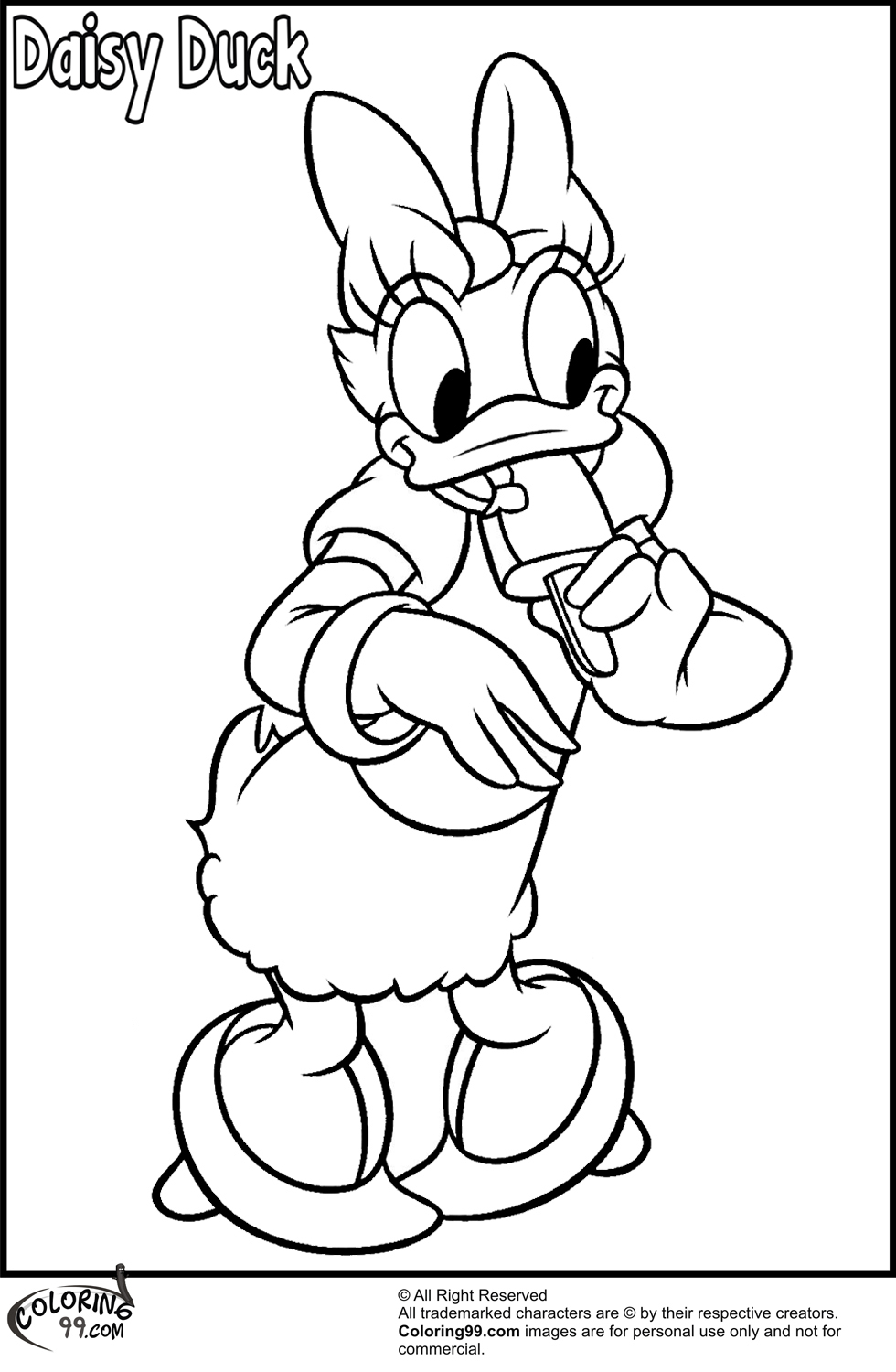 Download Daisy Duck Coloring Pages | Minister Coloring